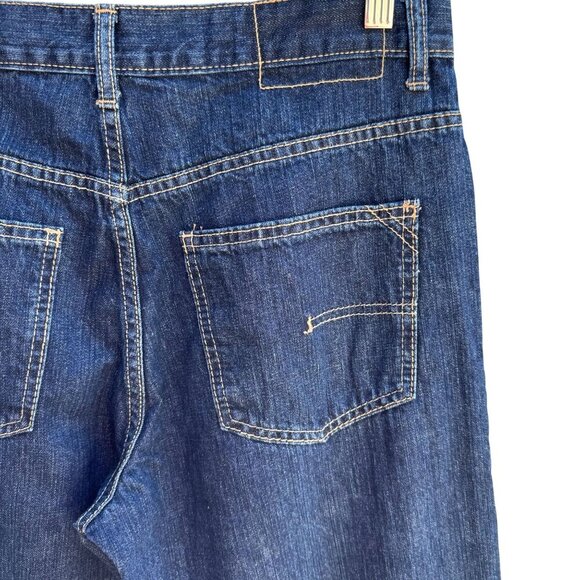 Calvin Klein Mens Dark Wash Relaxed Fit All Cotton Straight Leg Denim Jeans 32x3 - Picture 5 of 11